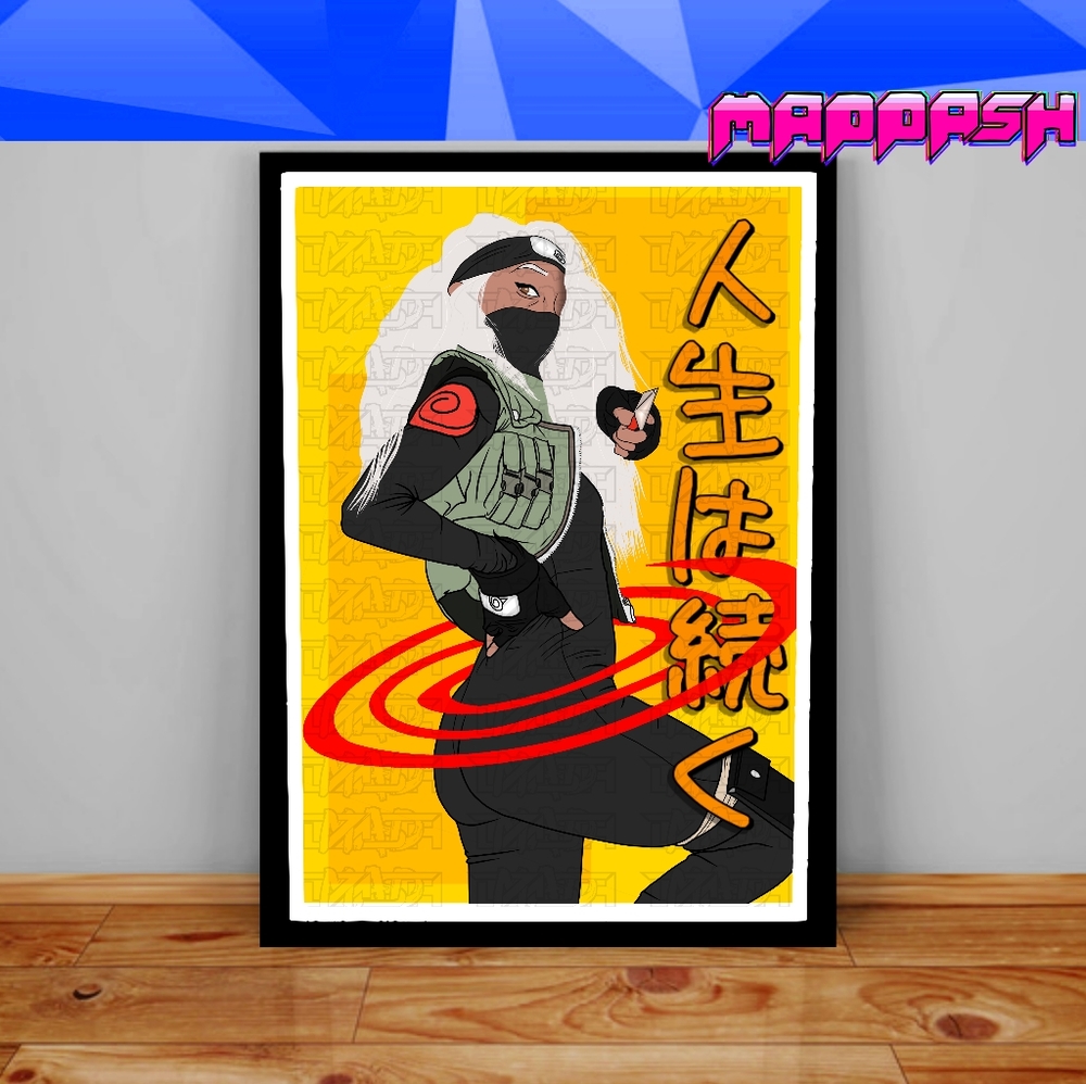 Naruto inspired Sensei Cosplay Manga Custom Pain Poster Hidden Leaf Ninja Poster